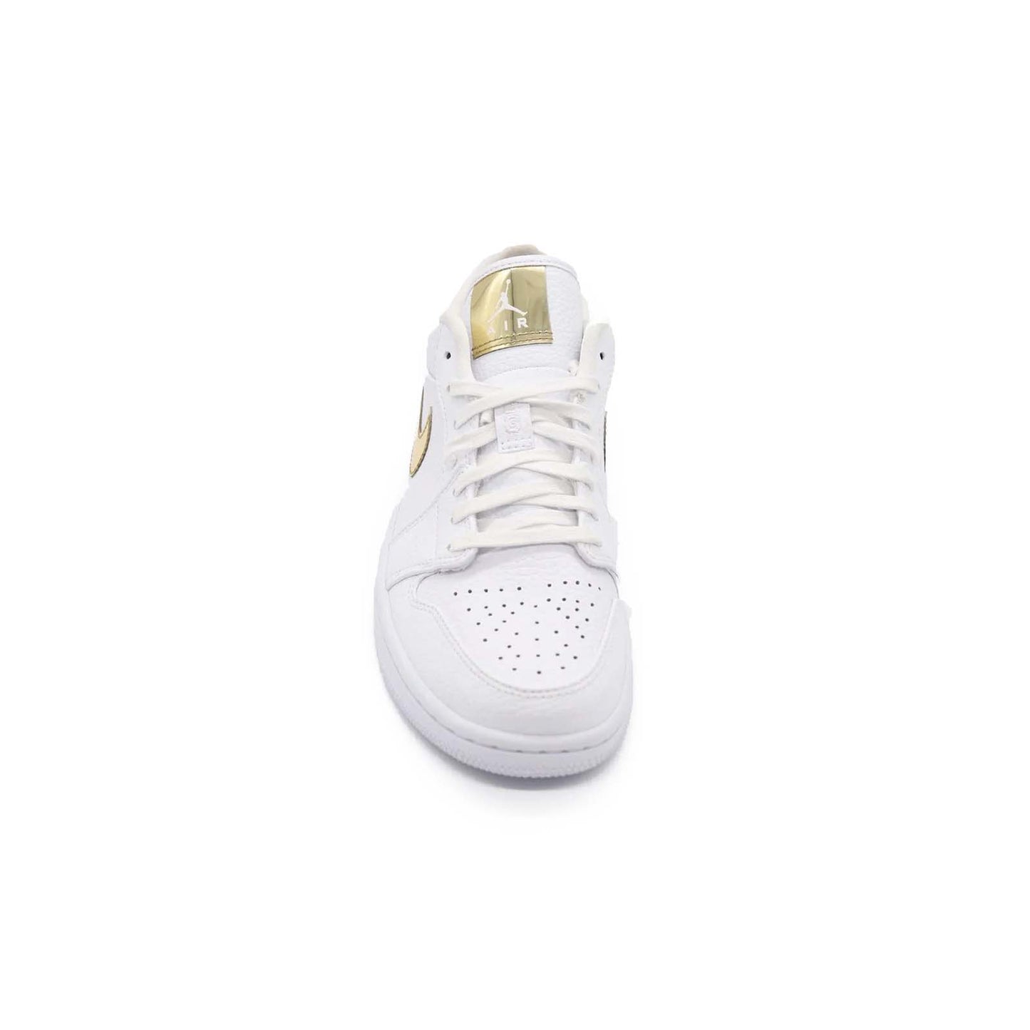 Women's Air Jordan 1 Low, White Metallic Gold