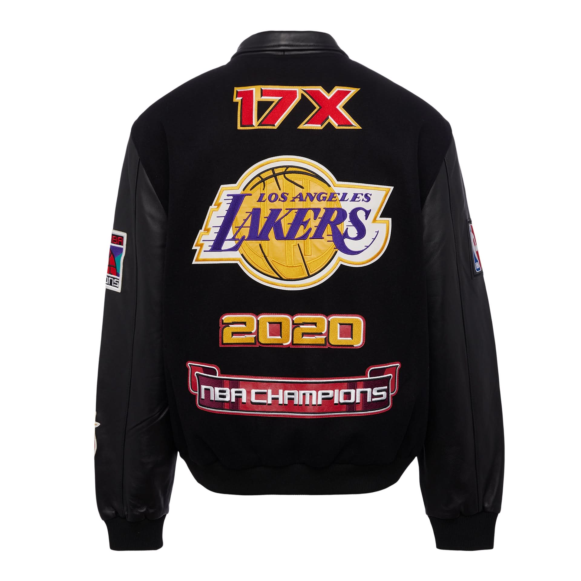 LOS ANGELES LAKERS 2020 CHAMPIONSHIP WOOL LEATHER JACKET Black Impossible Kicks