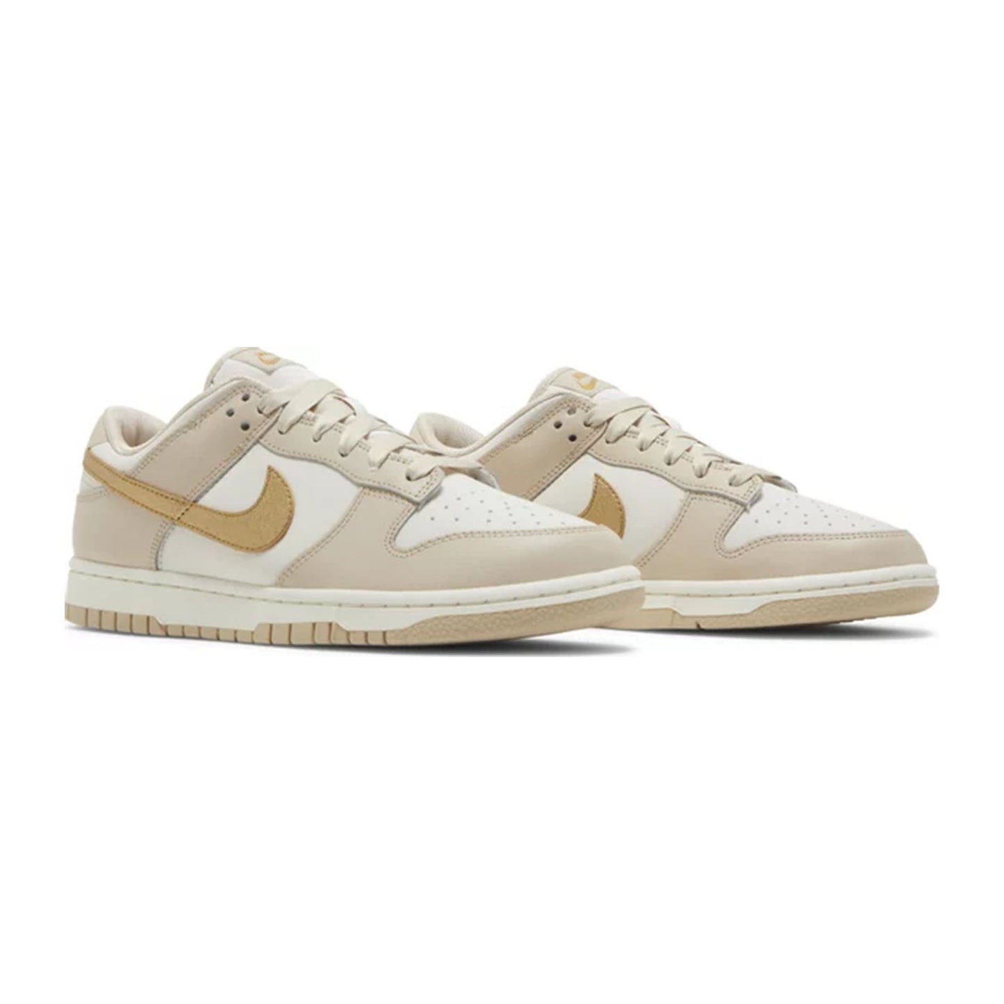 Women's Nike Dunk Low, Gold Swoosh