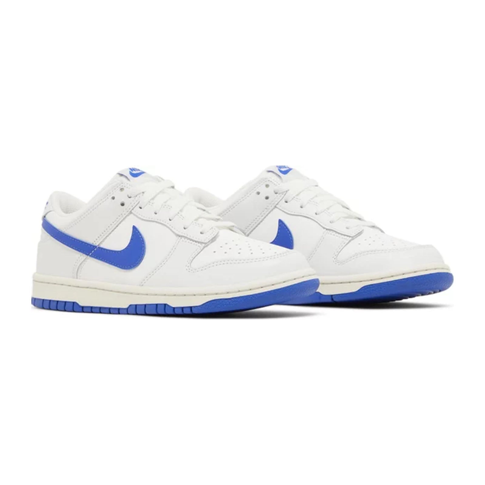 Nike Dunk Low (GS), Summit White Hyper Royal – Impossible Kicks