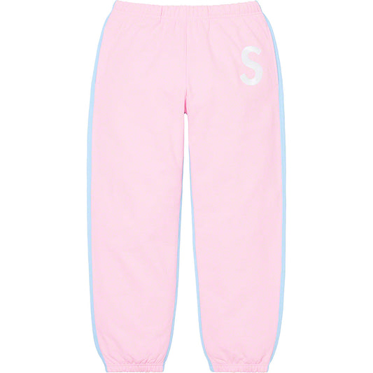 Supreme S Logo Split Sweatpant Light Pink