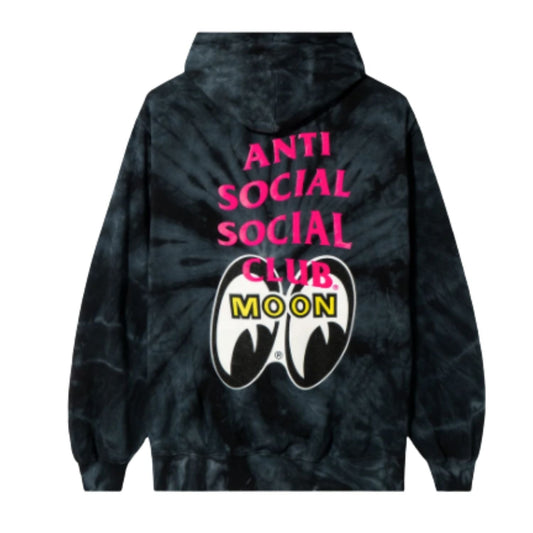 Anti Social Social Club Mooneyes Stacked Tie Dye Hoodie black