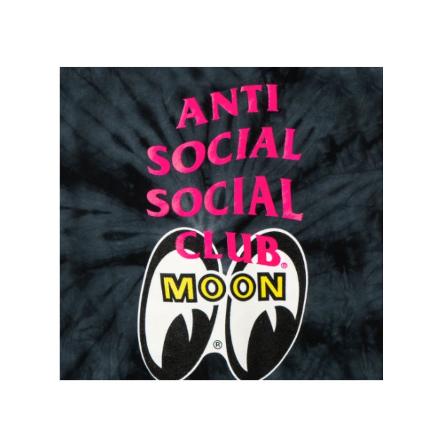 Anti Social Social Club Mooneyes Stacked Tie Dye Hoodie black