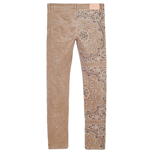 Purple-brand Corduroy Bandana Jeans Mens Style : P001-cbpt222 hover image