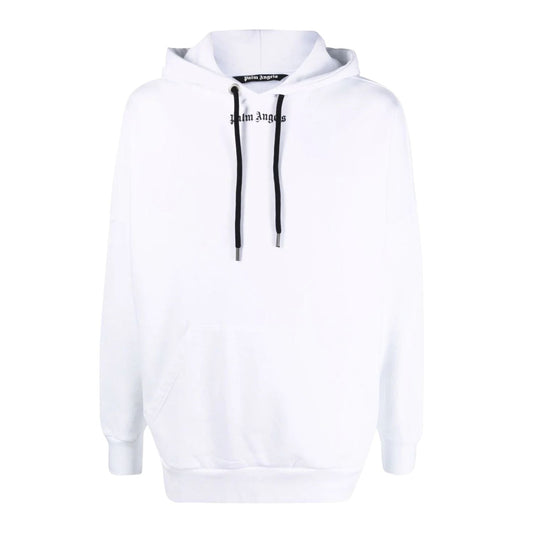 Palm Angels Logo Hoodie White/Black