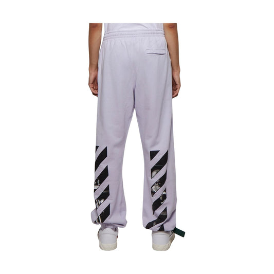 Off-white Caravag Diag Slim Sweatpant Mens Style : Omch029f22fle00