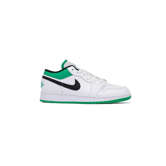 Air Jordan 1 Low (GS), White Lucky Green