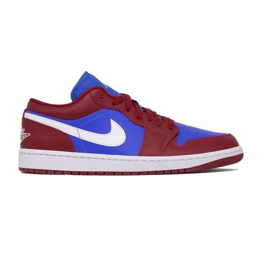 Women's Air Jordan 1 Low, Deep Red Blue