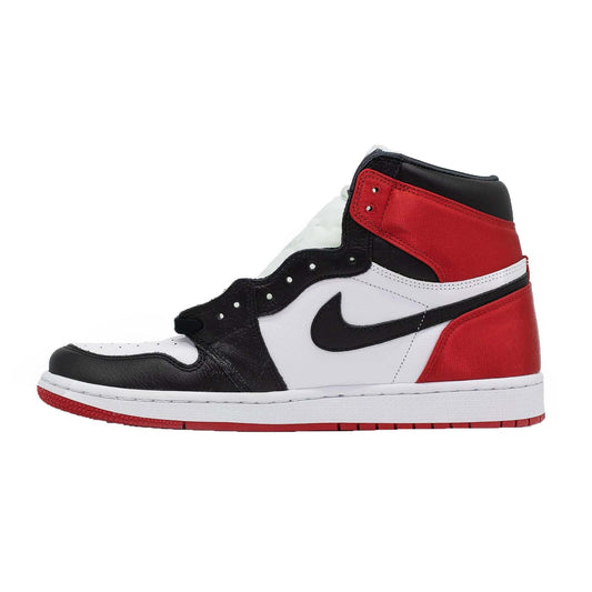 Women's Air Jordan 1 High, Satin Black Toe hover image
