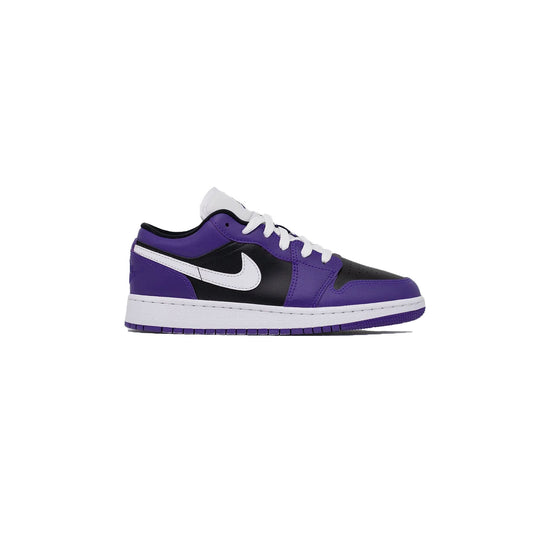 Air Jordan 1 Low (GS), Black Court Purple