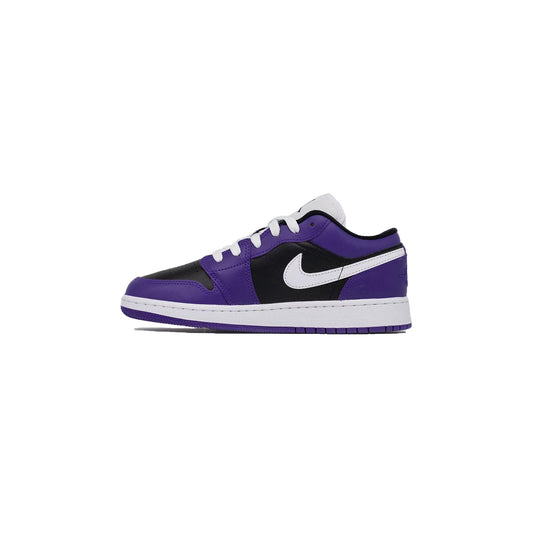 Air Jordan 1 Low (GS), Black Court Purple hover image