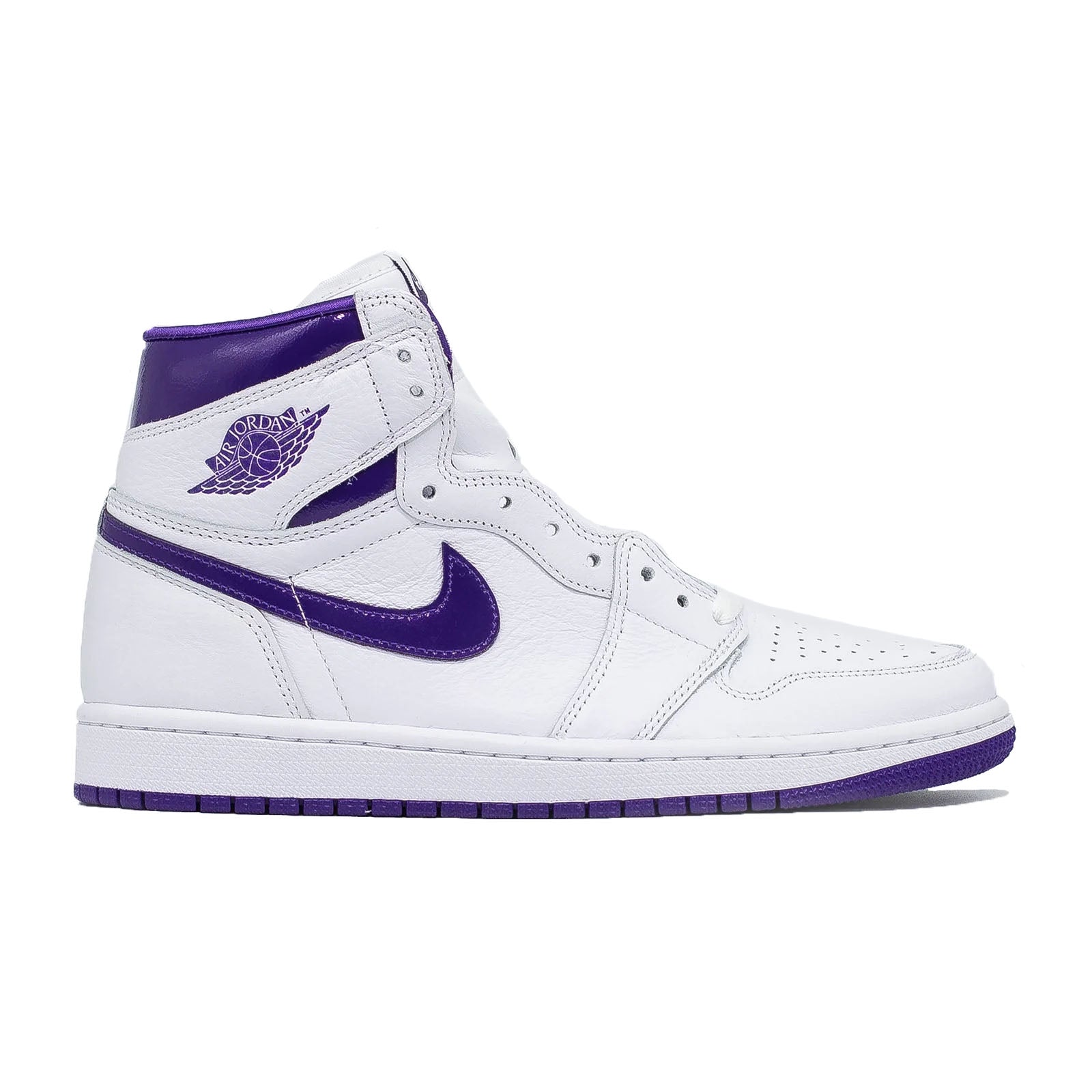 Air Jordan 1 high “ court purple” kids authentic size 11C