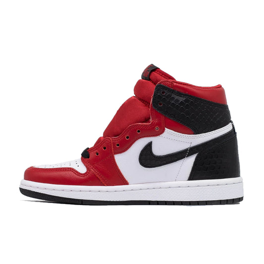 Women's Air Jordan 1 High, Satin Red hover image