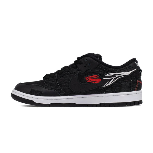 Nike SB Dunk Low, Wasted Youth Black Denim hover image