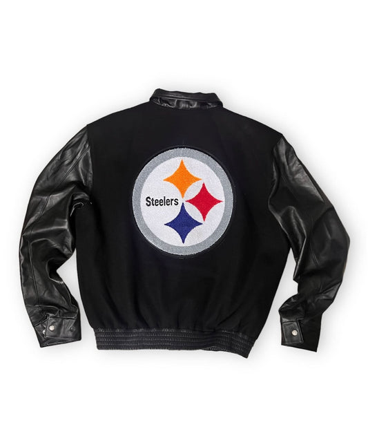 PITTSBURGH STEELERS WOOL & LEATHER VARSITY JACKET hover image