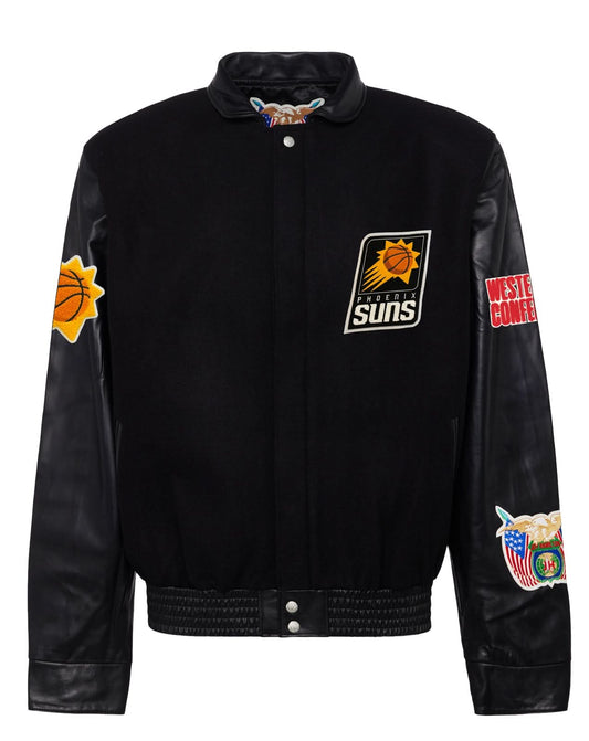 PHOENIX SUNS WOOL & LEATHER JACKET Black hover image