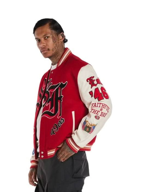 San Francisco 49ers Varsity Jacket hover image