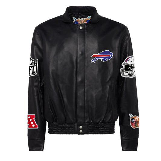 BUFFALO BILLS FULL LEATHER JACKET Black hover image