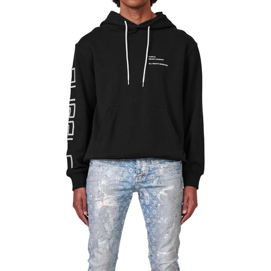 Purple-brand French Terry Pullover Hoody-Wordmark Mens Style : P410-fblw322 hover image