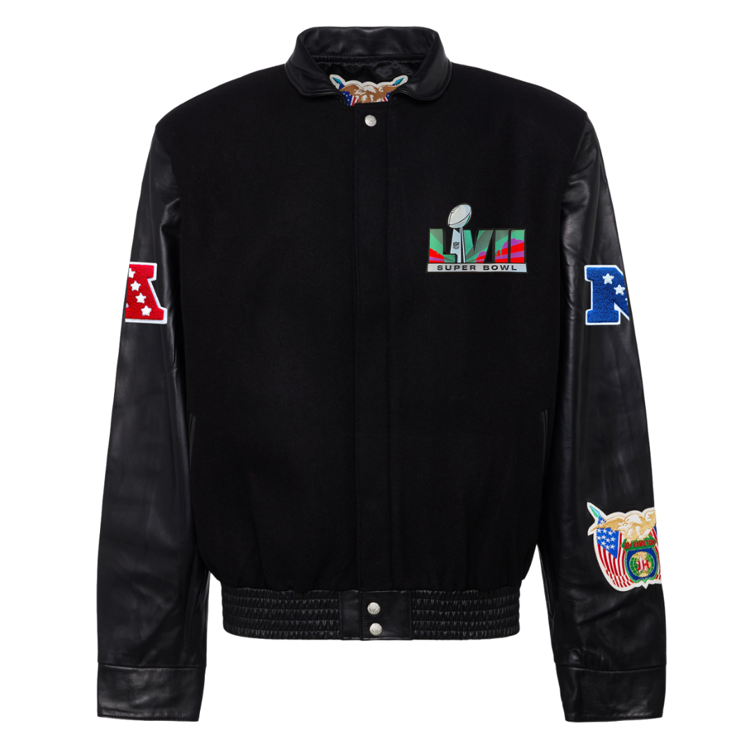 William Jacket Super Bowl LVII Red and Blue Varsity Jacket