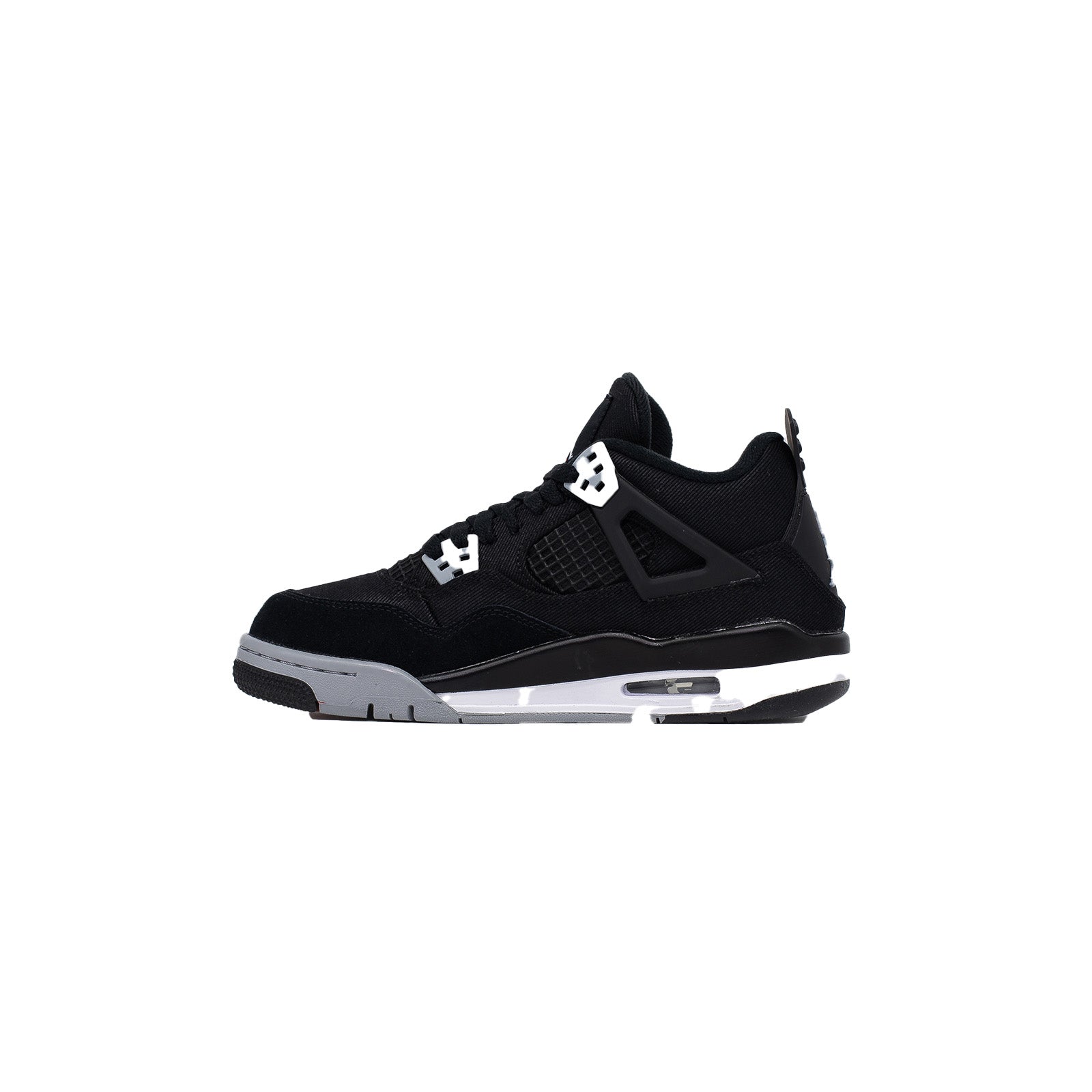 Air Jordan 4 (GS), Black Canvas