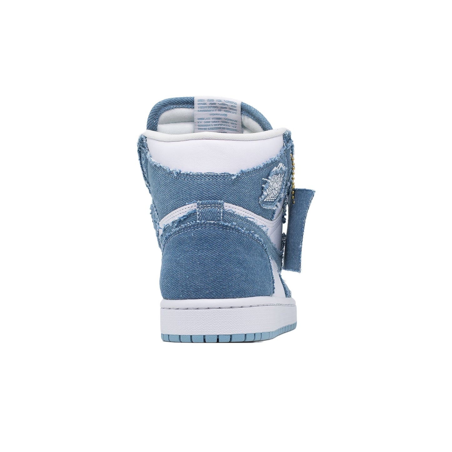 Women's Air Jordan 1 University Blue shirt White Sneaker Bomb quantity, Denim