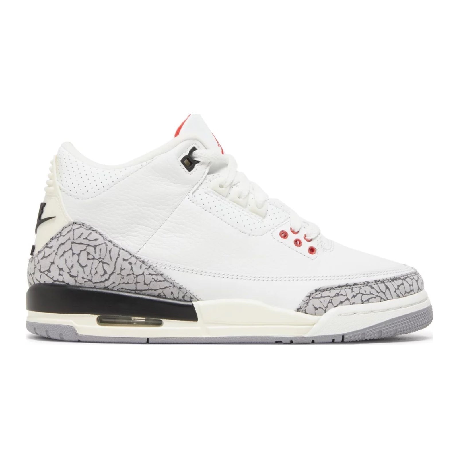 Air Jordan 3 (GS), White Cement Reimagined – Impossible Kicks