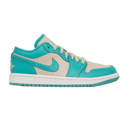 Women's Air Jordan 1 Low, Tropical Teal Sandy Beige