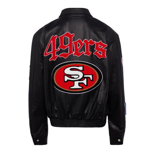 SAN FRANCISCO 49ERS LEATHER JACKET hover image