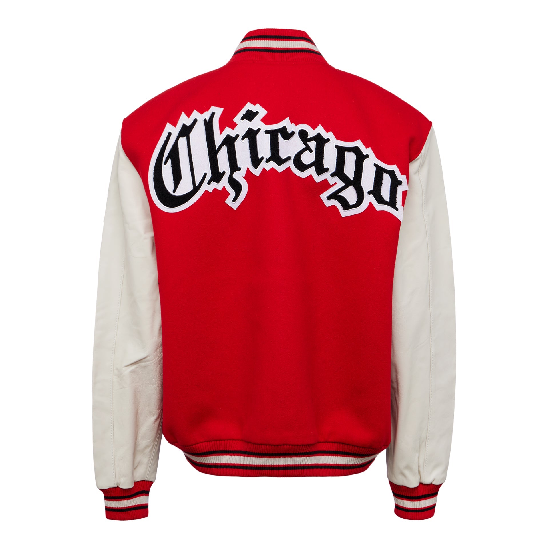 CHICAGO BULLS WOOL & LEATHER VARSITY JACKET