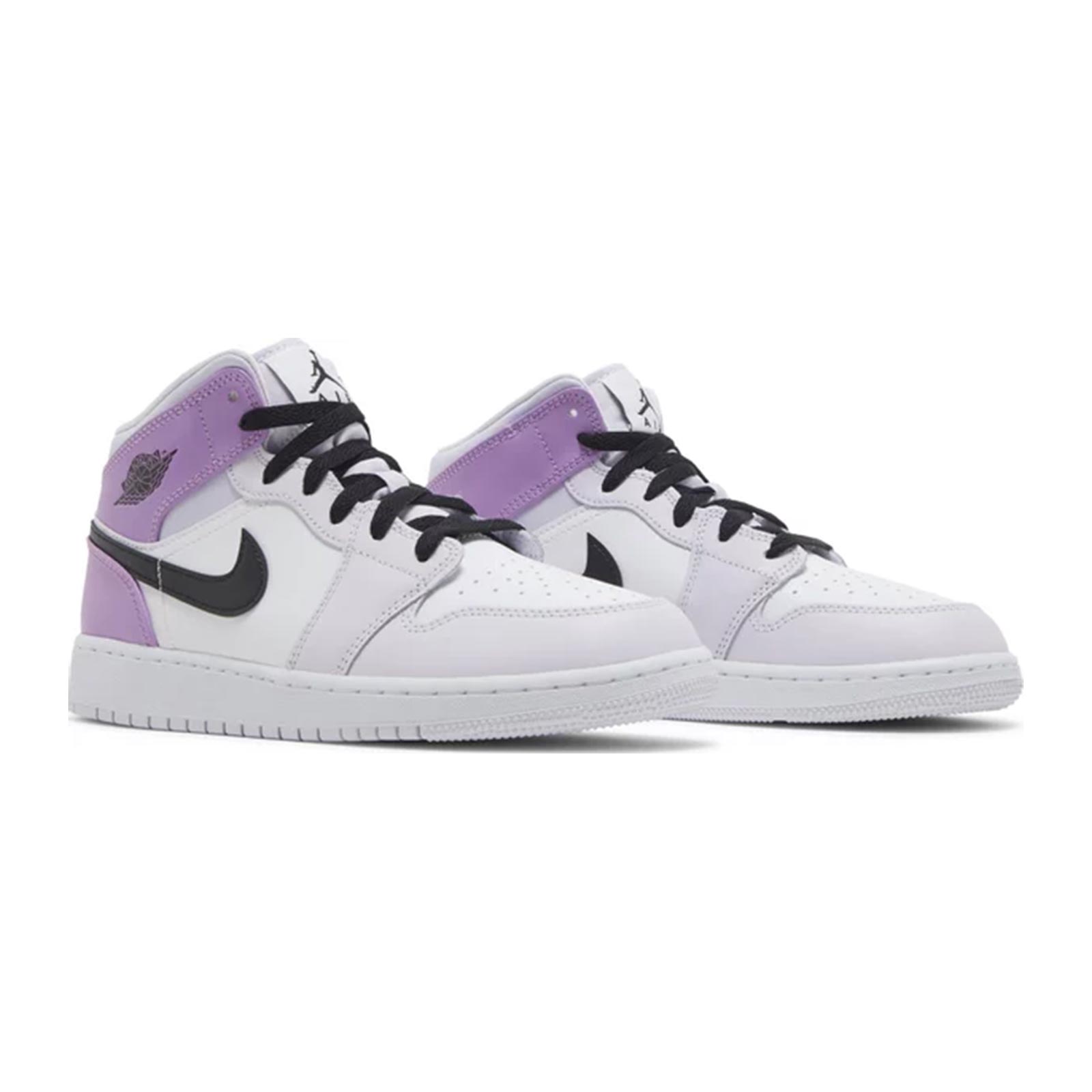 Air Jordan 1 Mid (GS), Barely Grape