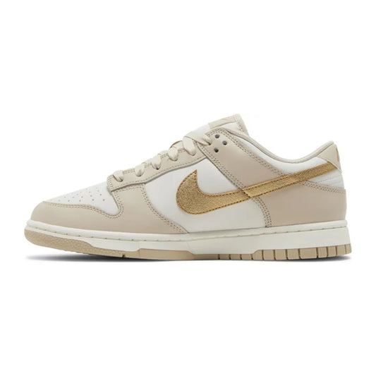 Women's Nike Dunk Low, Gold Swoosh hover image