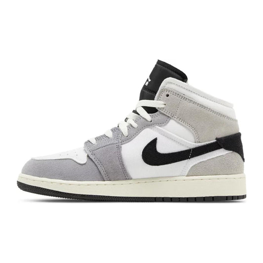 Air Jordan 1 Mid (GS), SE Craft Inside Out Cement Grey hover image