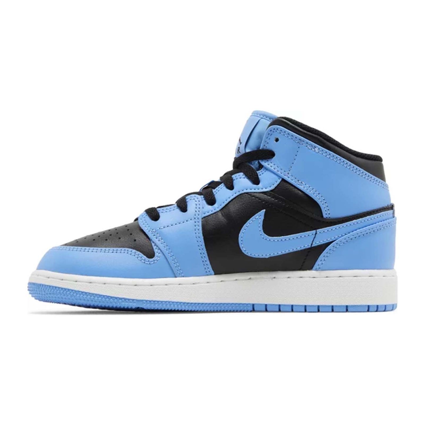 Air Jordan 1 Mid (GS), University Blue Black