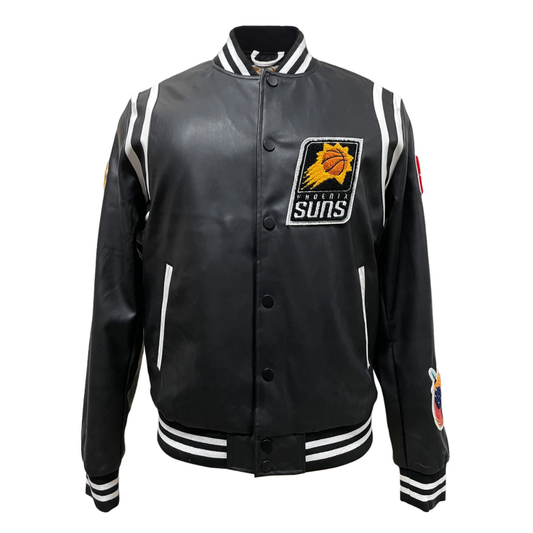 PHOENIX SUNS PLAYOFFS VEGAN LEATHER JACKET