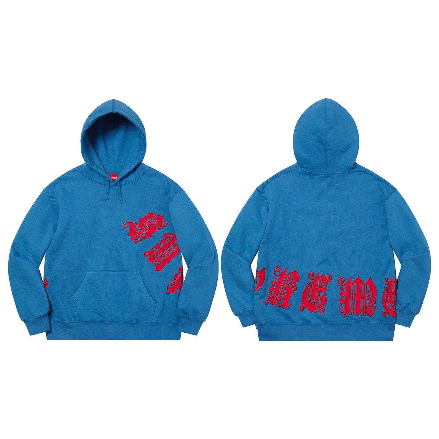 Supreme Old English Wrap Hooded Sweatshirt Mens Style : Ss21sw27