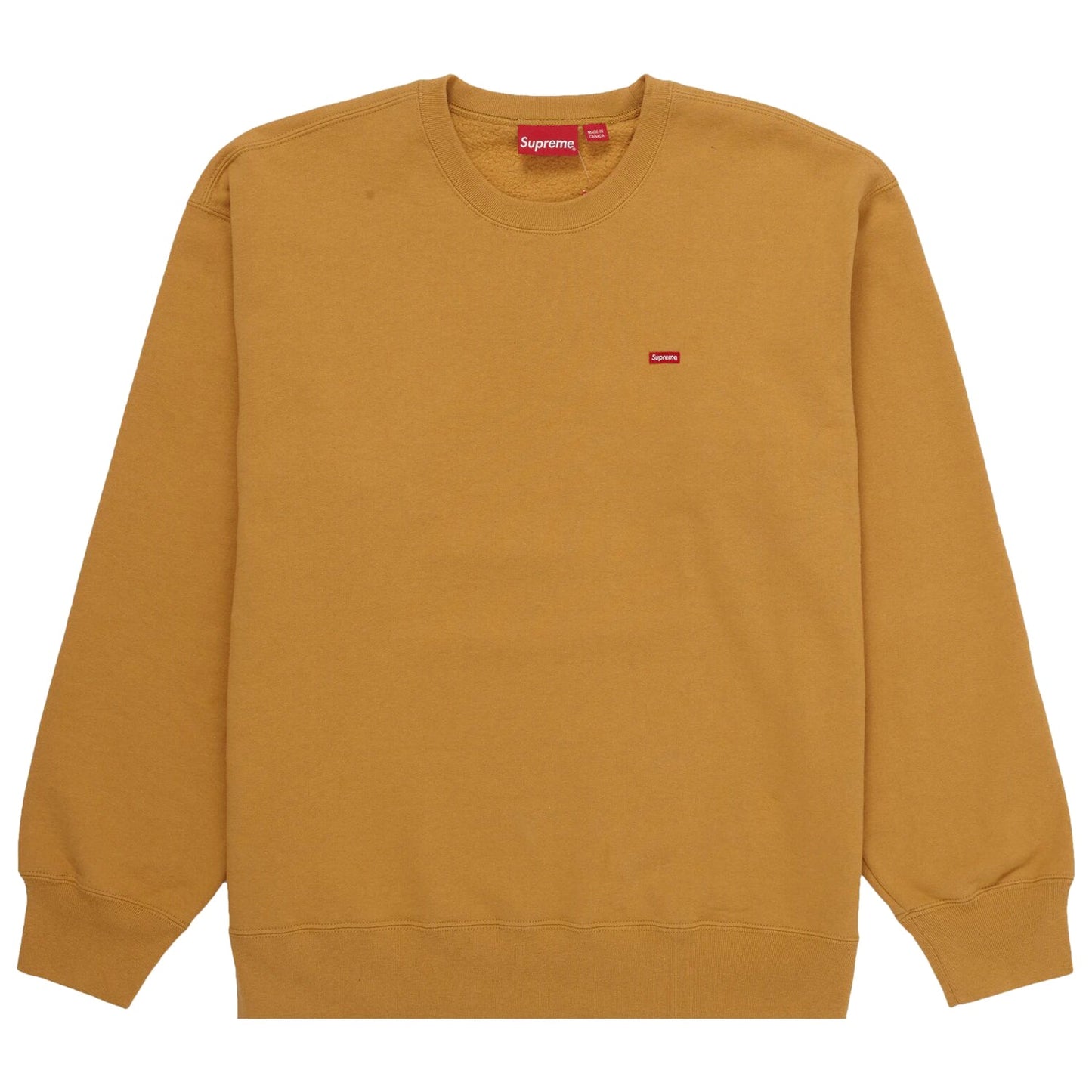 Supreme Small Box Crewneck (FW21) Light Mustard