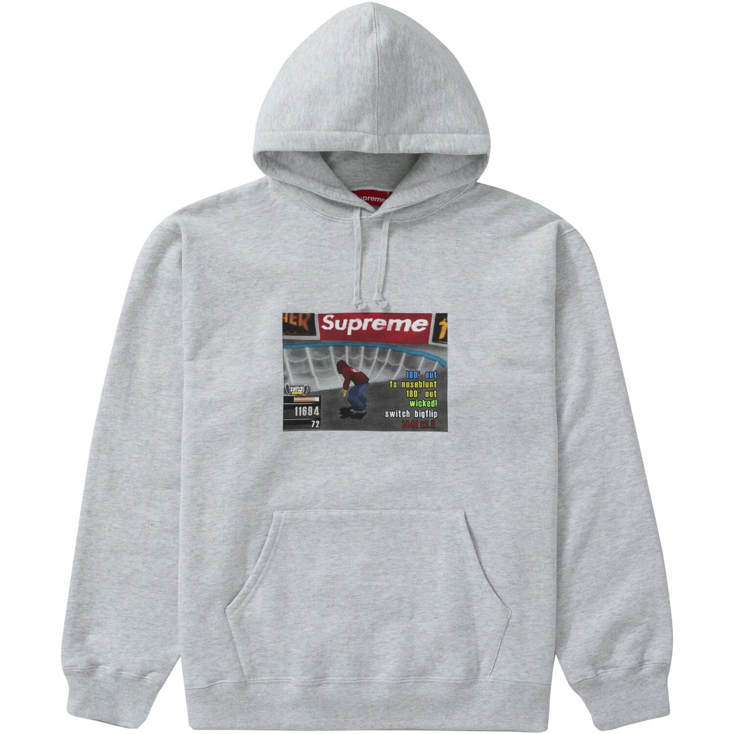 Supreme Thrasher Hooded Sweatshirt Ash Grey