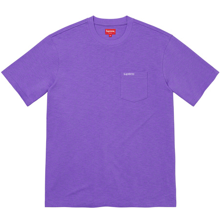 Supreme S/S Pocket Tee (FW21) Violet