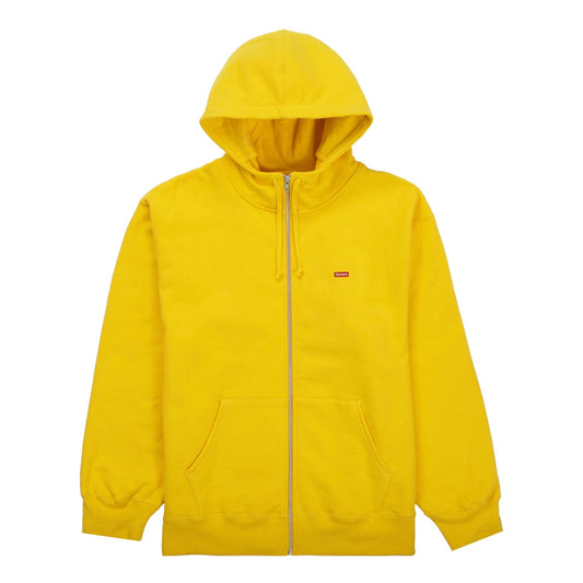 Supreme Small Box Facemask Zip Up Hooded Sweatshirt Yellow hover image