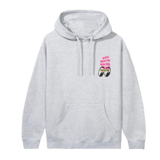 Anti Social Social Club X Mooneyes Stacked Hoodie Heather Grey hover image