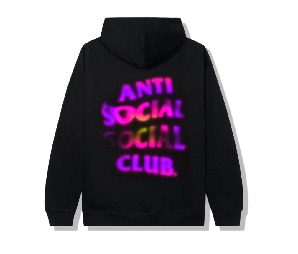 Anti Social Social Club Lava Hoodie Black