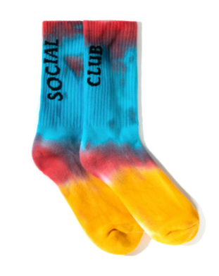 Anti Social Social Club Melted Hearts Socks Rainbow hover image