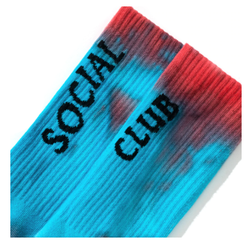 Anti Social Social Club Melted Hearts Socks Rainbow