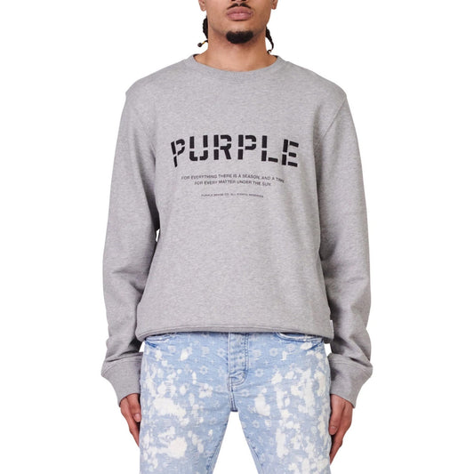 Purple-brand French Terry Embroidered Stencil Logo Crew Mens Style : P409-fhes222 hover image