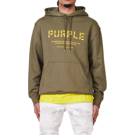 Purple-brand French Terry Stencil Logo Hoodie Mens Style : P410-fmsh222 hover image