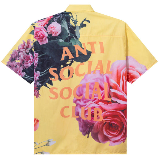 Anti Social Social Club Summers Over Button Up Yellow hover image