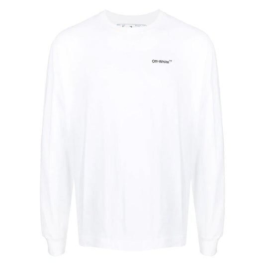 Off-white Caravag Arrow Skate L/s Tee Mens Style : Omab064c99jer00