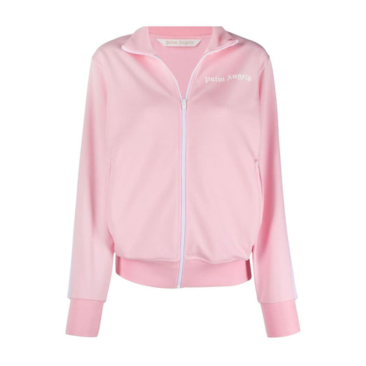 Palm Angels Womens Track Jacket Almond Blossom/White