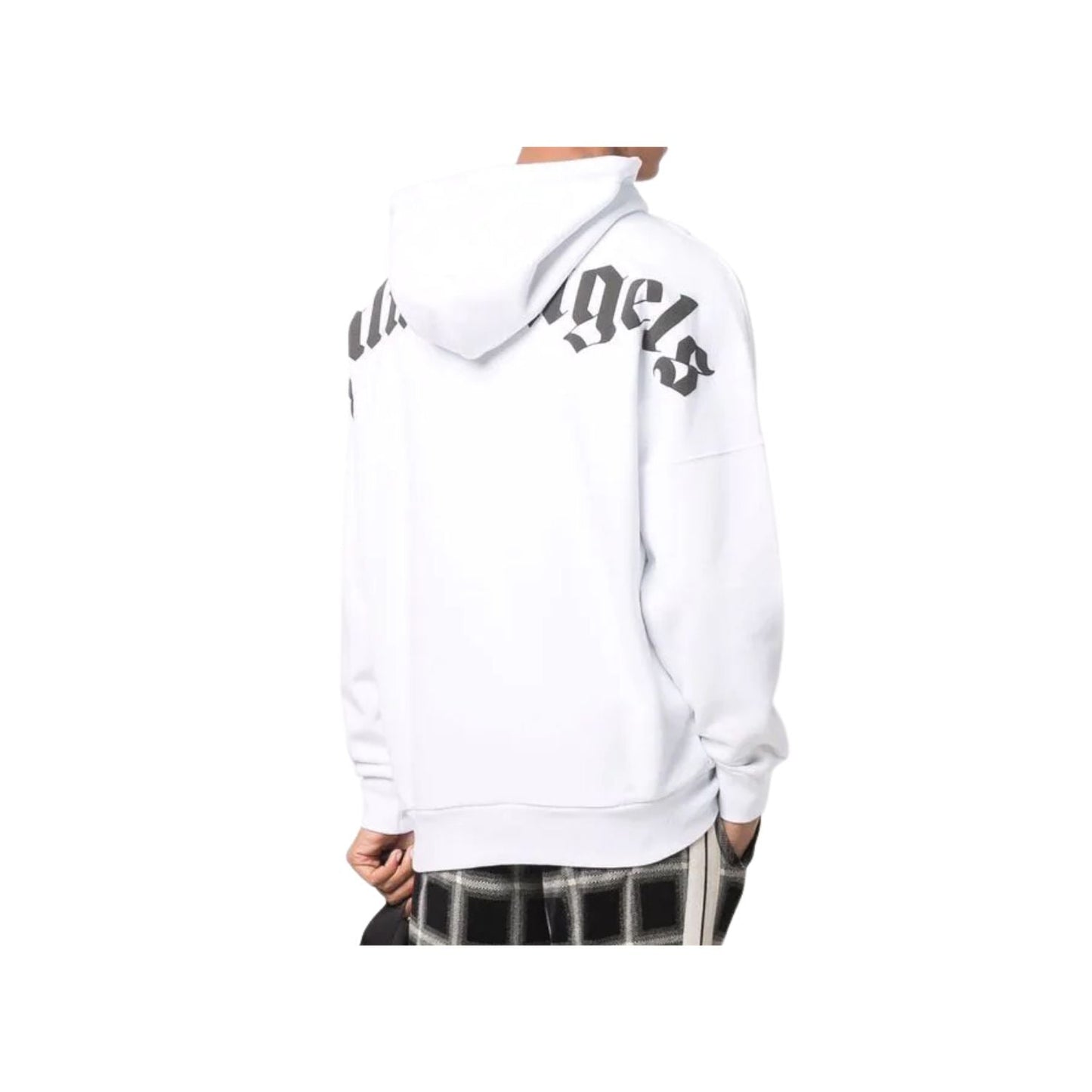 Palm Angels Logo Hoodie White/Black